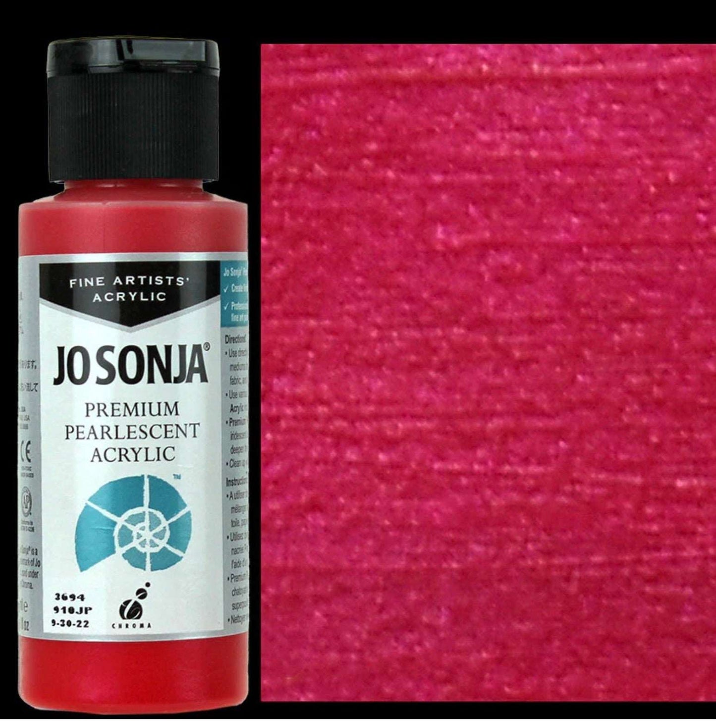 Red Jo Sonjas Premium Pearlescent 60ml - Jo Sonjas - -