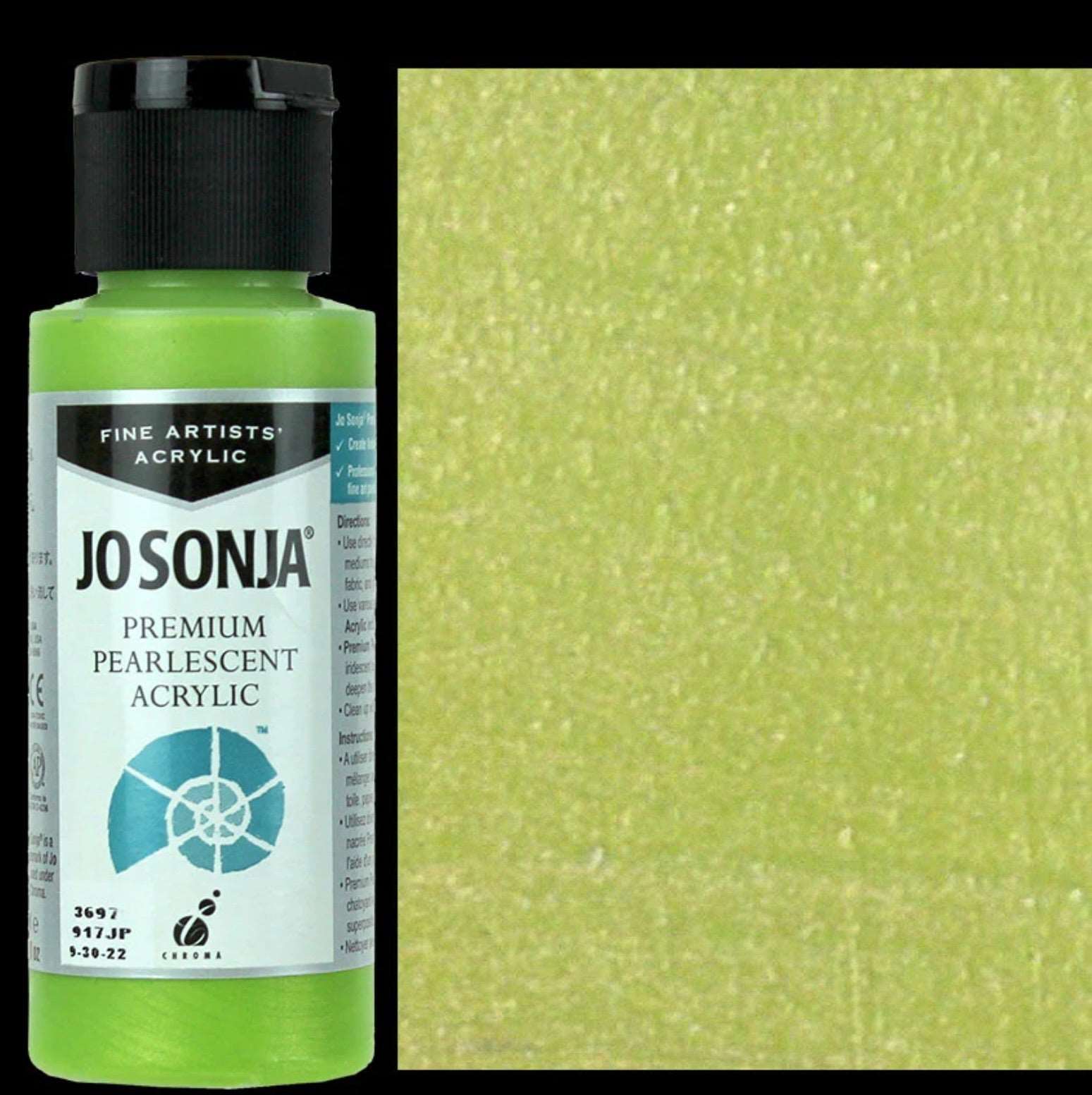 Yellow Green Jo Sonjas Premium Pearlescent 60ml - Jo Sonjas -   -