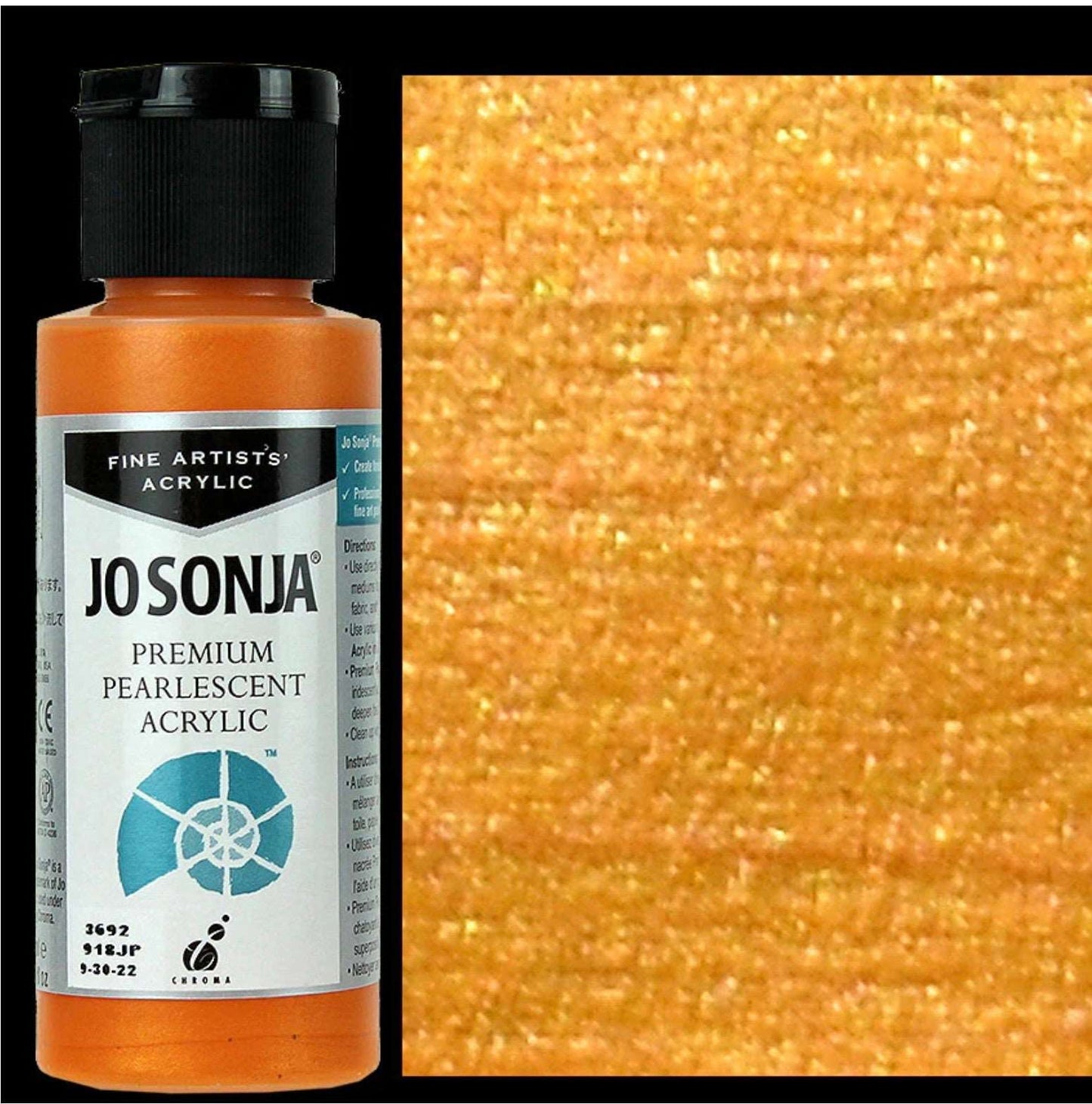 Orange Jo Sonjas Premium Pearlescent 60ml - Jo Sonjas - -