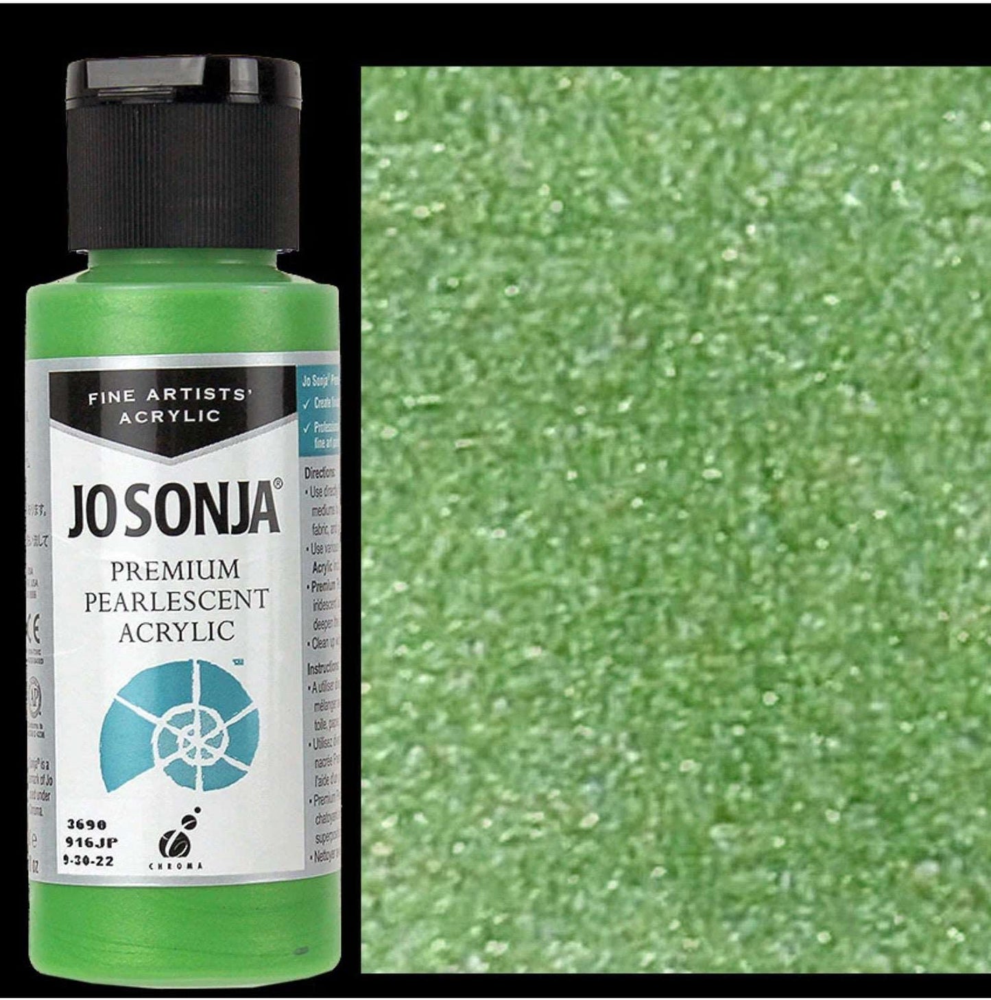 Green Jo Sonjas Premium Pearlescent 60ml - Jo Sonjas - -