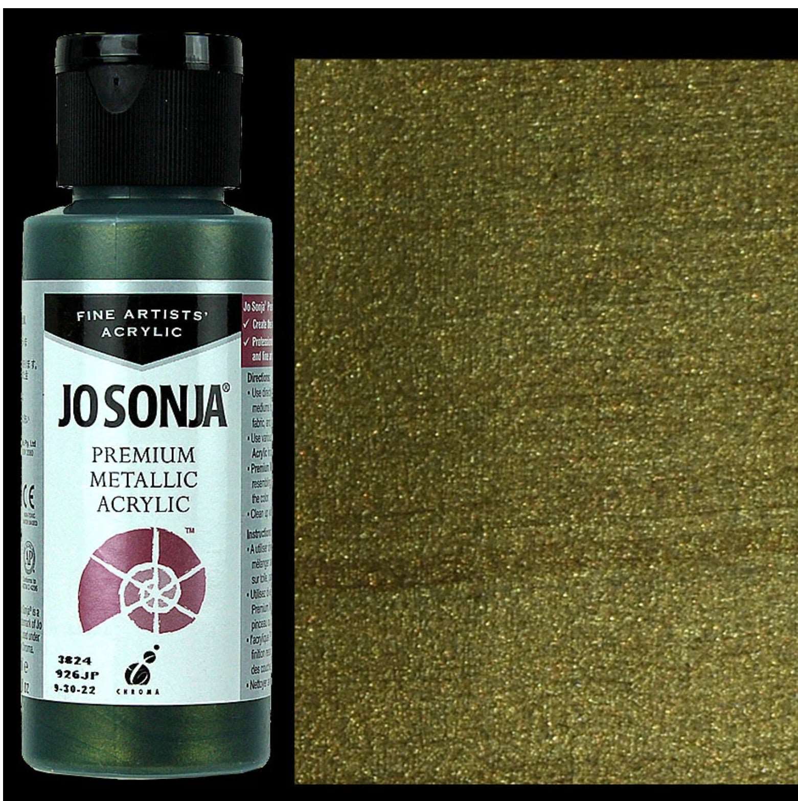 Olive Gold Jo Sonjas Premium Metallics 60ml - Jo Sonjas -   -