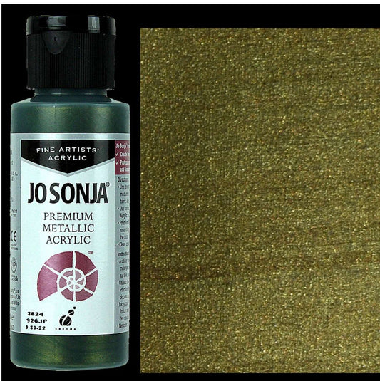 Olive Gold Jo Sonjas Premium Metallics 60ml - Jo Sonjas -   -