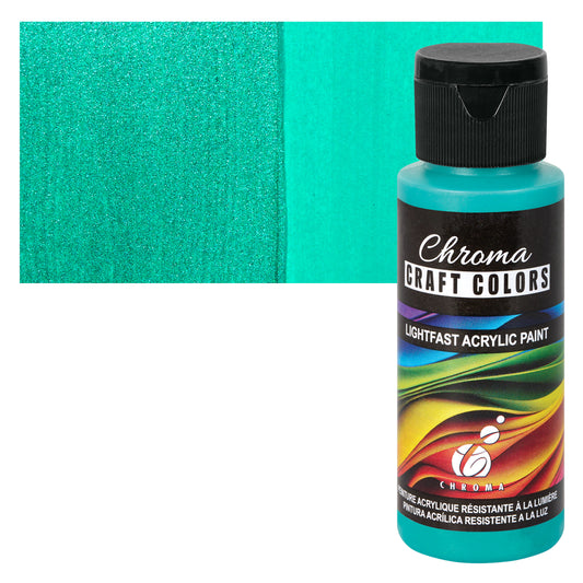 Tahitian Pearl (Metallic Turquoise) - 60ml | Chroma Craft Colours