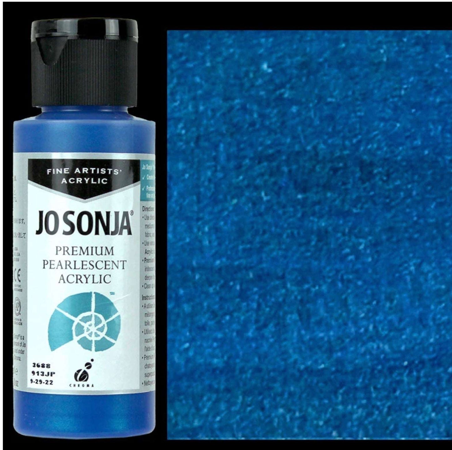 Deep Blue Jo Sonjas Premium Pearlescent 60ml - Jo Sonjas -   - 