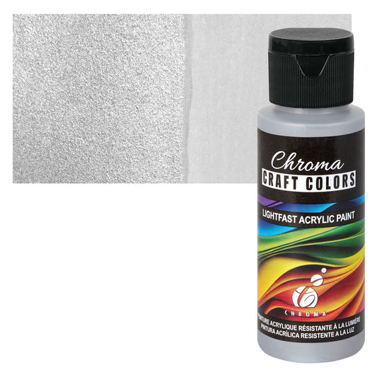Silver Moon Dust (Metallic Silver) - 60ml | Chroma Craft Colours