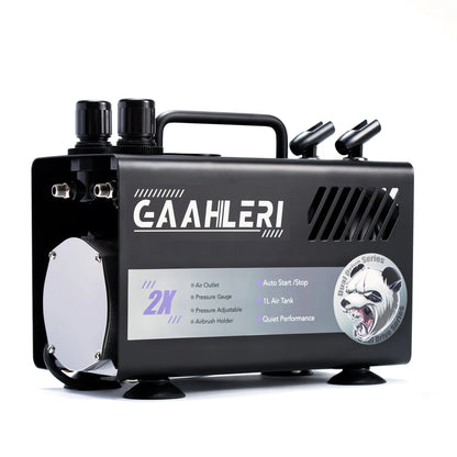 Gaahleri Dual Drive Airbrush Compressor GT-918