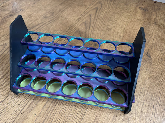 Jo Sonja Bottle Stand | 21 x 60ml Bottle Spaces or 14 x 60ml Bottle Spaces with Storage Rack