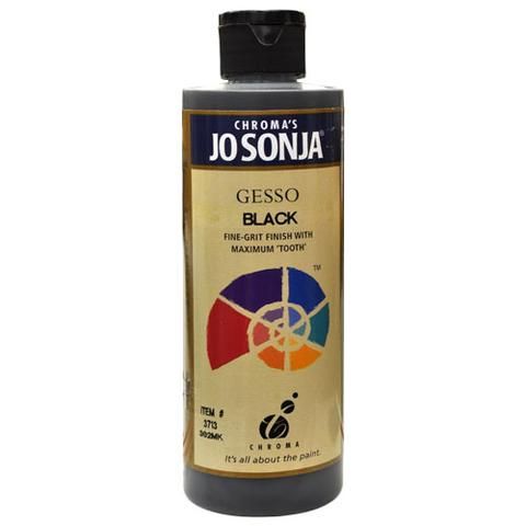 Gesso Black | Medium - 237ml Bottles - Jo Sonjas -   - 