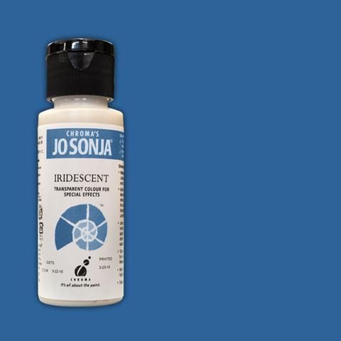 A Blue - Jo Sonja 60ml Bottle Iridescent Acrylic Paint - Jo Sonjas -   - 