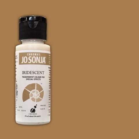 A Gold - Jo Sonja 60ml Bottle Iridescent Acrylic Paint - Jo Sonjas -   - 